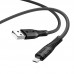 Кабель HOCO Micro USB Nano silicone charging data cable X67 1 м черный
