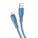 Кабель HOCO Micro USB Nano silicone charging data cable X67 1 м белый