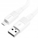 Кабель HOCO Micro USB Solid charging data cable X84 1 метр белый