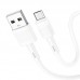 Кабель HOCO X83 Micro-USB Victory 1 метр белый (6931474770899)