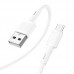 Кабель HOCO X83 Micro-USB Victory 1 метр белый (6931474770899)
