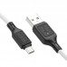 Кабель HOCO X90 MicroUSB Cool силиконовый микро-юсб 1м белый