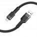 Кабель HOCO Micro USB charging data cable U110 1.2m черный