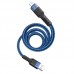 Кабель HOCO MicroUSB charging data cable U110 синий 1.2m