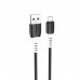 Кабель HOCO Micro USB silicone charging data cable X82  1 метр белый