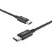 Кабель Hoco Type-C to Type-C Skilled  charging data cable X23  3 ампера черный 1м