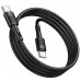 Кабель HOCO Type-C to Type-C Victory charging data cable X83 черный 1 метр