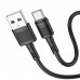 Кабель HOCO Type-C Victory charging data cable X83 силиконовый 3а белый