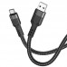 Кабель HOCO Type-C - USB U110 1.2m  3A синий 6931474770615