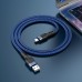 Кабель HOCO Type-C - USB U110 1.2m  3A синий 6931474770615