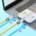 Кабель силиконовый HOCO U113 Type-C to Type-C Solid silicone cable 1.2m 100W серебристый