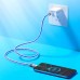 Кабель силиконовый HOCO U113 Type-C to Type-C Solid silicone cable 1.2m 100W серебристый