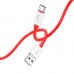 Кабель HOCO Type-C Magic silicone charging data cable X87 1 метр красный