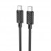 Кабель HOCO Type-C to Type-C Gratified charging data cable (packaged) X88 1м 60W черный