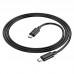 Кабель HOCO Type-C to Type-C Gratified charging data cable (packaged) X88 1м 60W черный