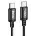 Кабель HOCO Type-C to Type-C Radiance charging data cable X91 3m 60W черный