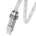 Кабель силиконовый HOCO USB - Type-C Solid silicone U113 1m 6A 100W серебристый