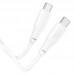 Кабель HOCO X93 Force fast charging data cable Type-C to Type-C 100W 2 метра белый