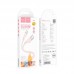 Кабель HOCO Type-C Crystal color silicone charging data cable X97 1м белый