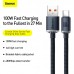 Кабель Baseus Crystal Shine Series USB - Type-C  2m 100W CAJY000501 черный