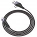 Кабель HOCO U95 Combo 2in1 USB to Type-C/Lightning Freeway PD шнур 20вт черный