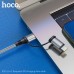 Кабель HOCO Combo 2-in-1 Type-C to Type-C/Lightning Exquisito PD charging cable X50 черный 60W