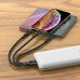 Кабель HOCO X47 Harbor Combo 3-in-1 Lightning + Micro USB + Type-C 0.25m черный