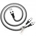 Кабель HOCO Combo 2 in 1 Lightning/Type-C Zipper charging cable U97 |0.96M, 2.4A|