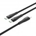Кабель HOCO Combo Type-C to Type-C/Type-C Super U102 1.5m 100W разветвитель черный