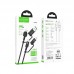 Кабель HOCO Moulder U106 Combo 4 in 1 Type-C и USB to Type-C и Lightning черный