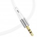 Кабель силиконовый HOCO UPA22 - 3.5mm to Type-C silicone digital audio conversion cable 1 метр белый