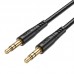 Кабель HOCO UPA24 Smooth AUX audio cable 3.5mm - 3.5mm 1 метр черный