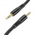 Кабель HOCO UPA25 Transparent Discovery Edition AUX audio cable 1 метр черный