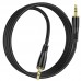 Кабель HOCO UPA25 Transparent Discovery Edition AUX audio cable 1 метр черный
