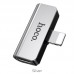 Переходник разветвитель Hoco LS24 Lightning to 2 Lightning audio + charging