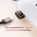 Адаптер переходник BASEUS USB папа - Type-C мама 2.4A (CAAOTG-01)