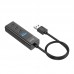 HUB адаптер HOCO USB Easy mix 4-in-1 converter HB25 |USB3.0+3*USB2.0|