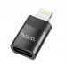 Переходник HOCO Lightning to Type-C female adapter UA17 черный 6931474761996