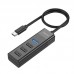 Адаптер хаб конвертер HOCO HB25 Type-C Easy mix 4-in-1 converter USB3.0+3*USB2.0