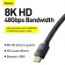 Кабель BASEUS High Definition Series HDMI 2.1 8K to HDMI 8K (CAKGQ-J01) 1 метр
