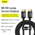 Кабель Baseus High Definition HDMI 8K to HDMI 8K Adapter (Zinc alloy) WKGQ000101 2 метра