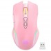 Мышь аккумуляторная беспроводная ONIKUMA Gaming wireless CW905 RGB розовая