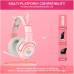 Наушники - с ушками кота ONIKUMA Gaming Cat Ear K9 7.1 розовые с подсветкой