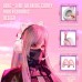 Наушники игровые с ушками кошачьими ONIKUMA X11 Gaming CAT with LED фиолетовые