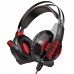 Наушники HOCO gaming Cool tour  headphones LED W102 черно красные