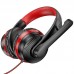 Наушники игровые полноразмерные HOCO W103 gaming Magic tour gaming headphones черно красные