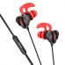 Наушники HOCO Sharp wire control gaming earphones with microphone M105 черные