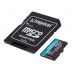 Карта памяти Kingston MicroSDXC 512GB Canvas Go! Plus U3 V30 A2 + SD-адаптер (SDCG3/512GB)