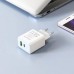 Зарядное устройство BOROFONE BN10 65w 2 порта Type-C и USB-A белое