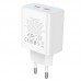 Зарядное устройство - адаптер питания сетевой HOCO C108A Leader 2 порта USB-C 35W